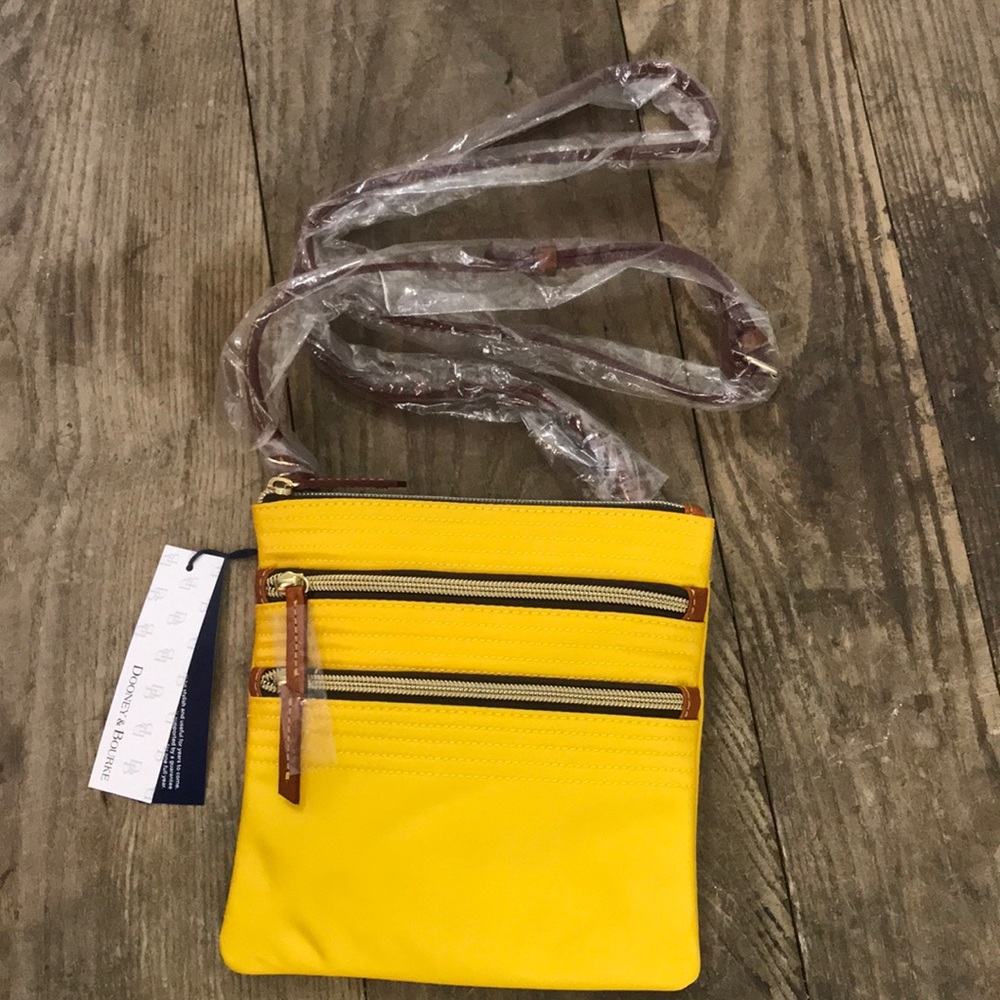 Brand new Dooney & Bourke Triple Zip Handbag